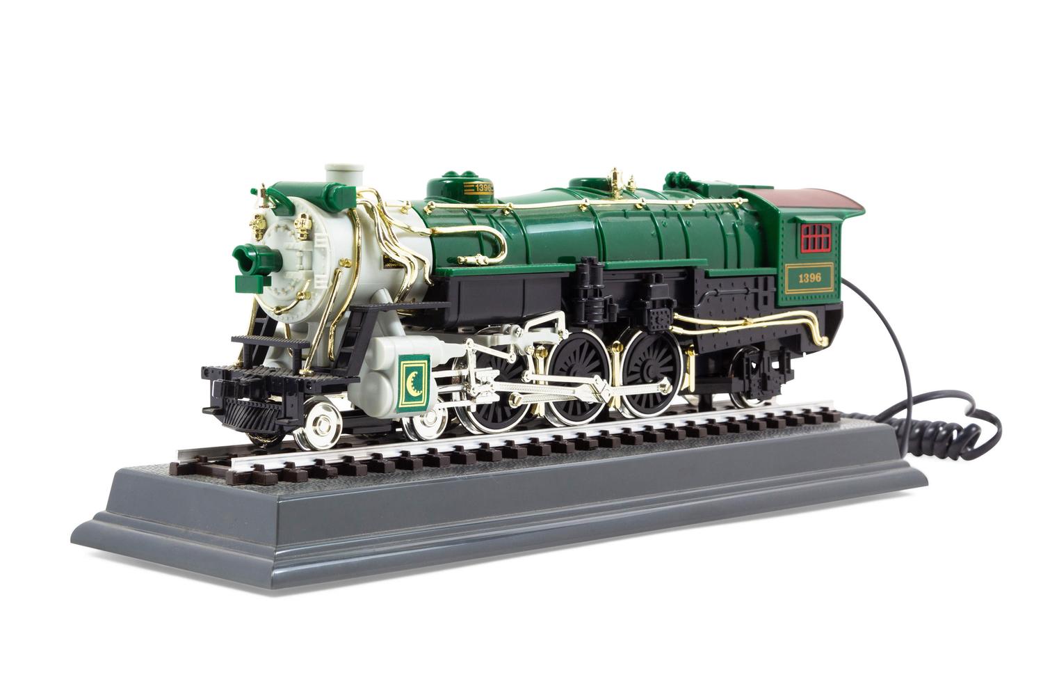 A Polychrome Resin Locomotive-Form Telephone — SECOND HALF 20TH CENTURY