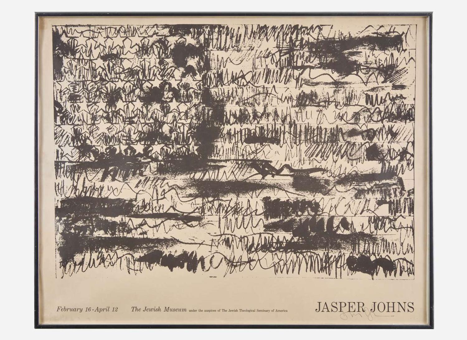 [Art] Johns, Jasper: Signed Exhibition Poster