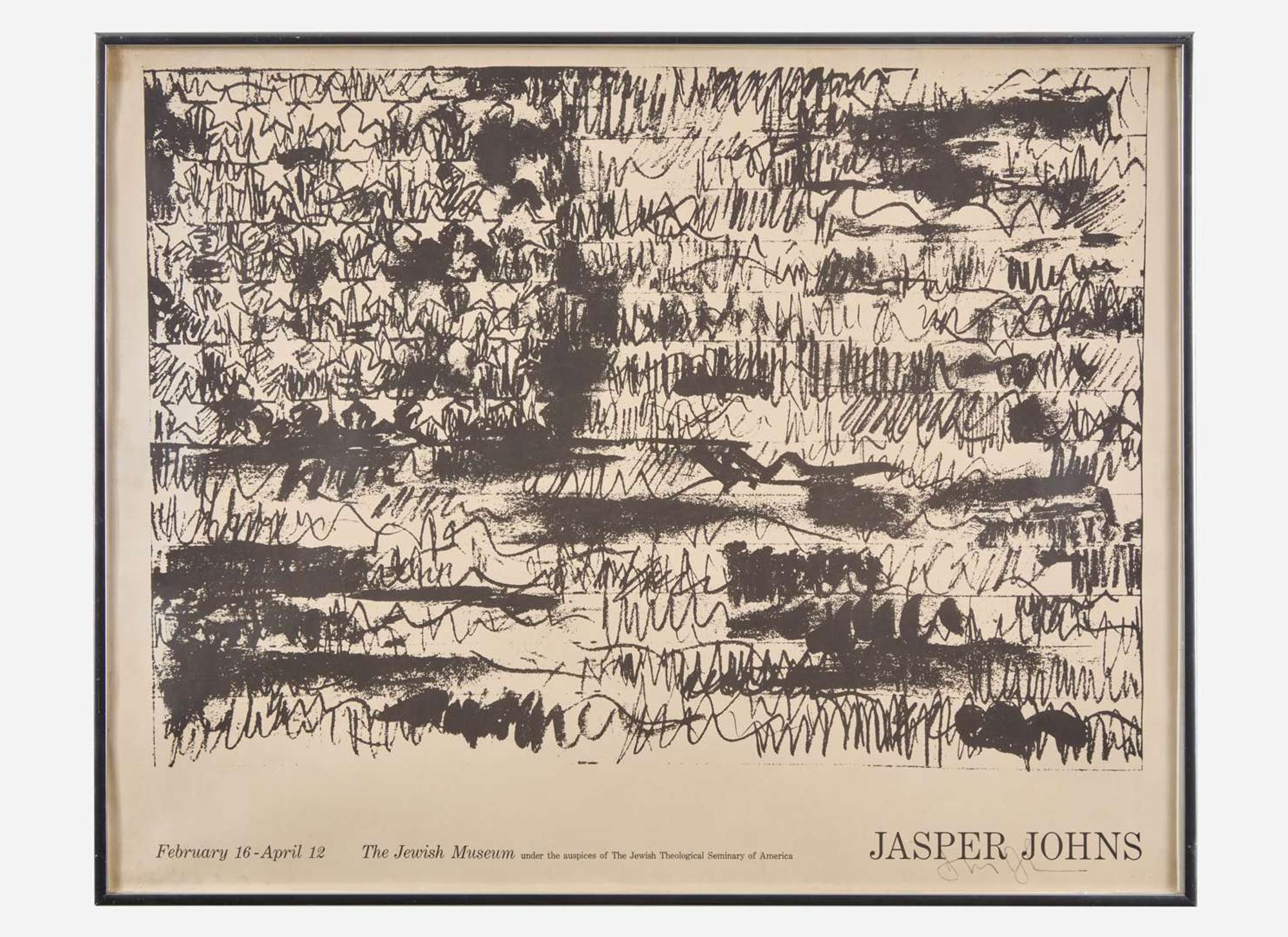 [Art] Johns, Jasper: Signed Exhibition Poster