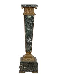 A Gilt Bronze Mounted Marble Pedestal
