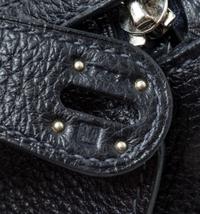 An Hermes Graphite Taurillon Clemence Lindy 34 Handbag, 13.5" x 8" x 7".