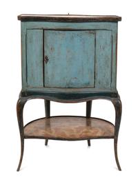 An Unusual Louis XV Provincial Blue-Painted Rafraichissoir — THIRD QUARTER 18TH CENTURY