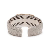 BICOLOR GOLD AND DIAMOND CUFF BRACELET