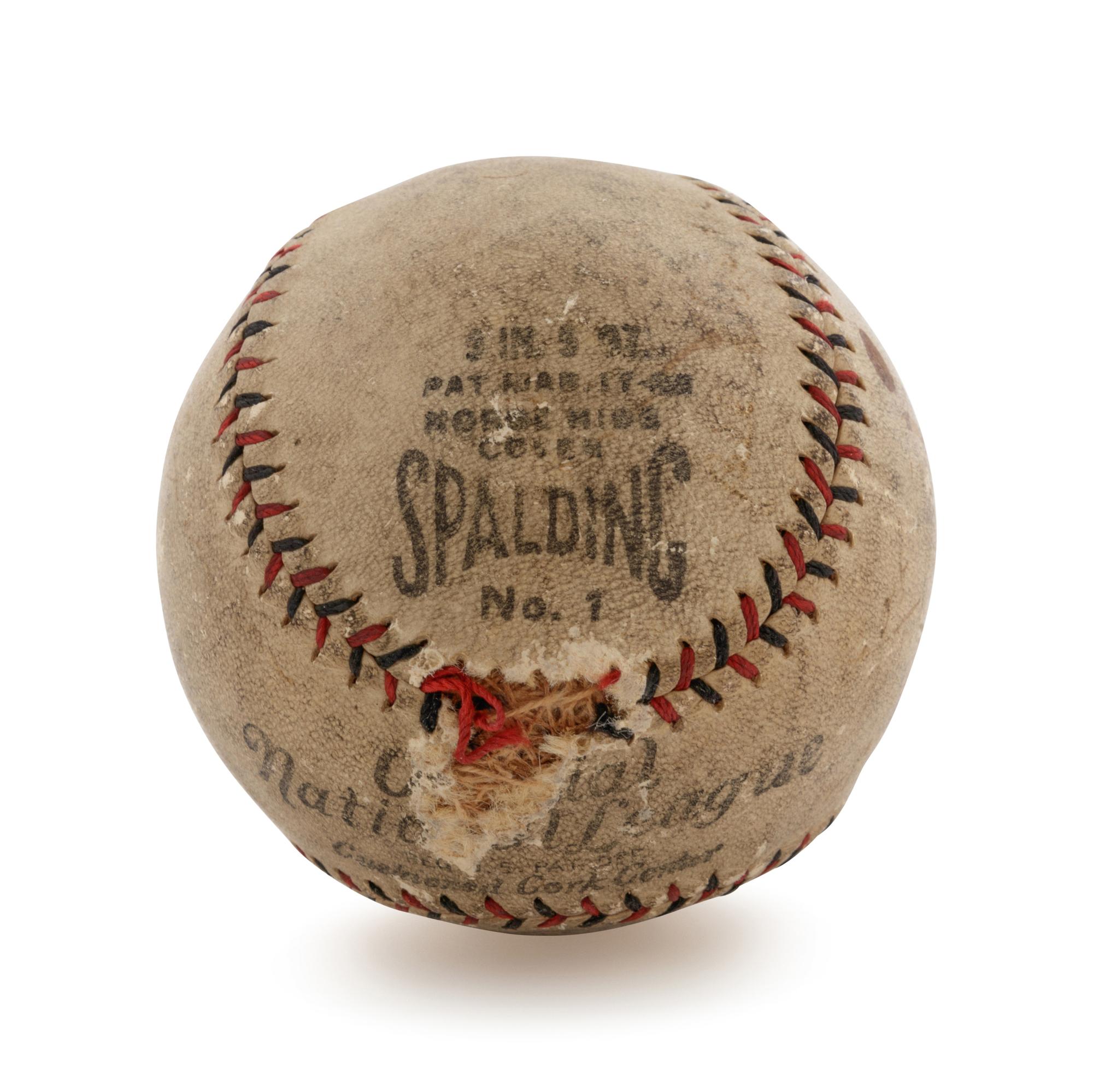 A Frank Frisch Signed Baseball