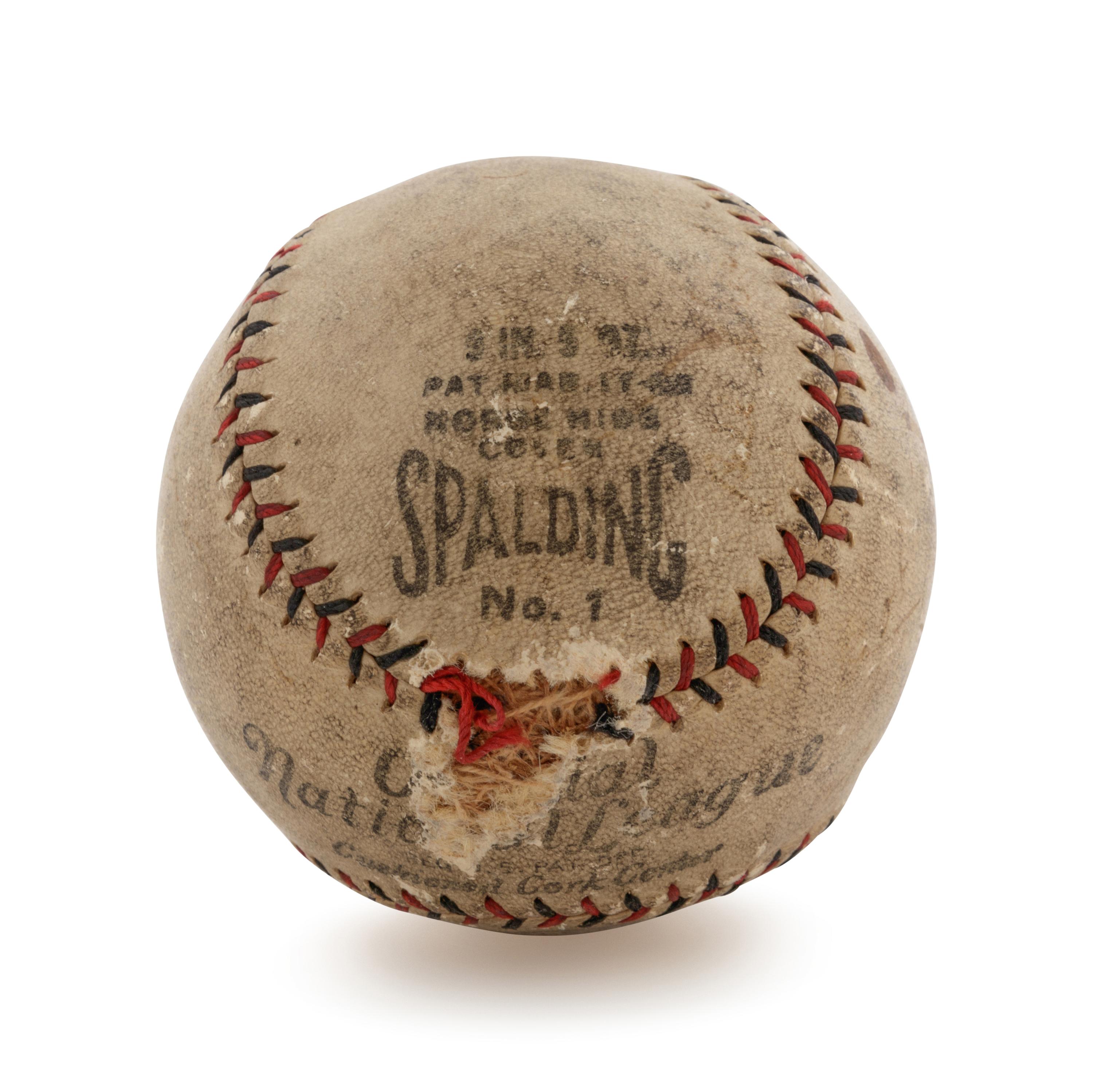 A Frank Frisch Signed Baseball