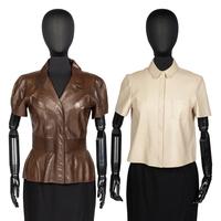 Two Designer Leather Shirts: Fendi & Burberry, 2000-10s