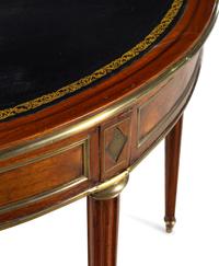 A Louis XVI Gilt Metal Mounted Mahogany Flip-Top Table