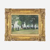 Martha Walter (American, 1875–1976) Promenade au Jardin des Tuileries
