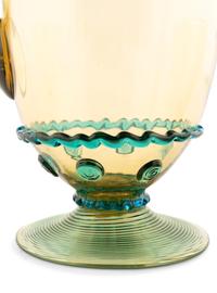 A Murano Blue and Yellow Blown Glass Drink Service