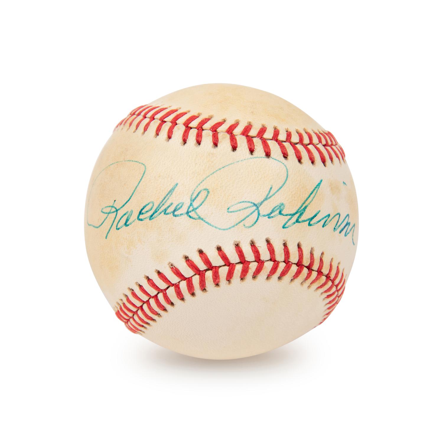 A Rachel Robinson Single Signed Autograph Baseball (JSA)