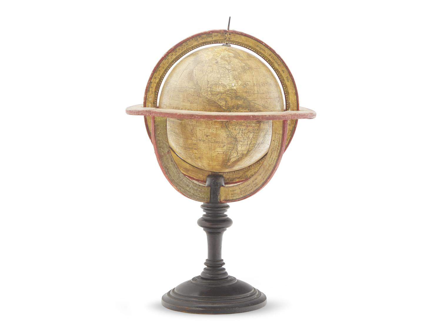 A Maison Delamarche Terrestrial Table Globe — Paris, circa 1824