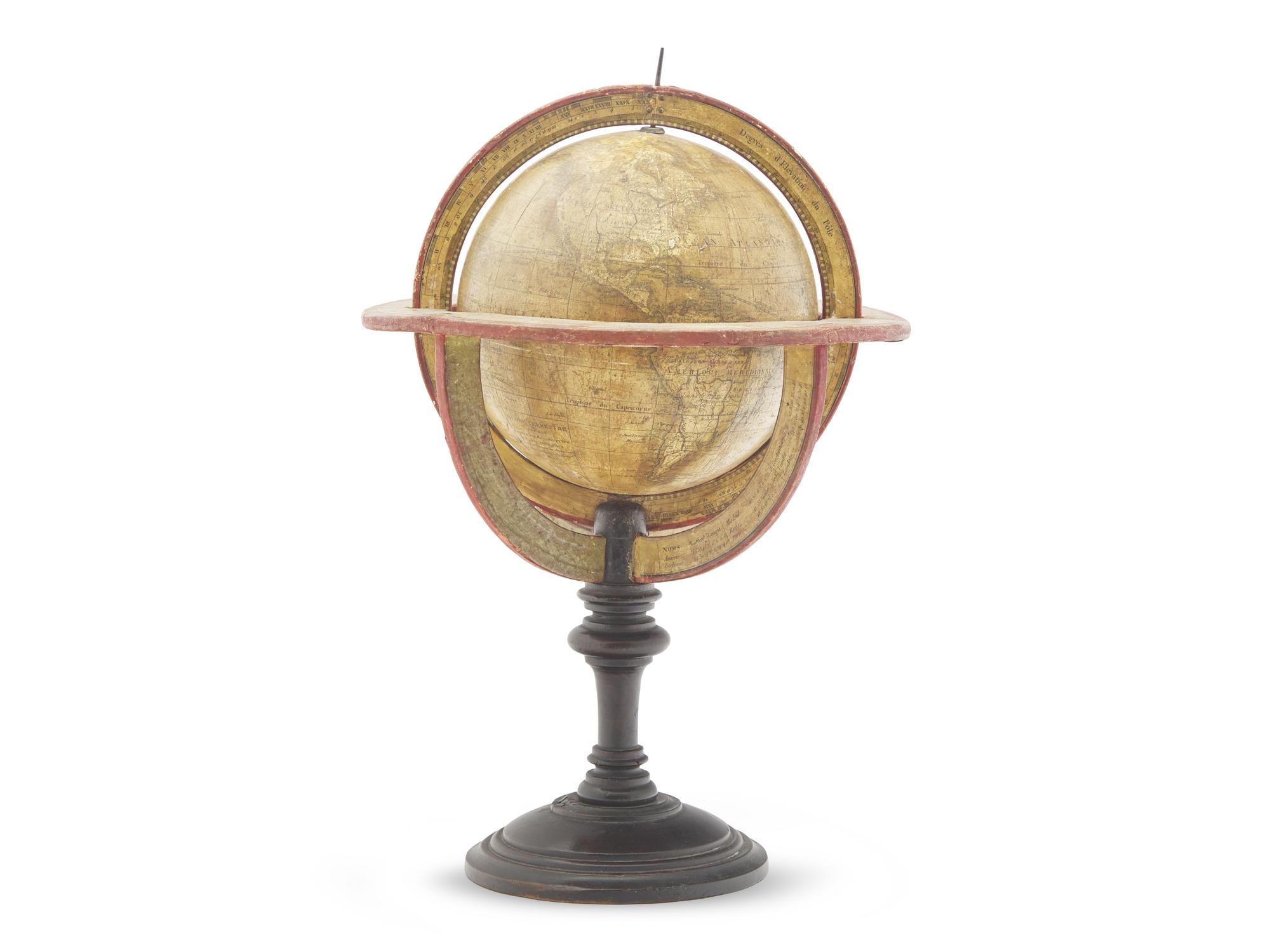 A Maison Delamarche Terrestrial Table Globe — Paris, circa 1824