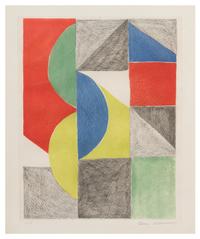 Sonia Delaunay, (Ukranian, 1885-1979), Two Etchings