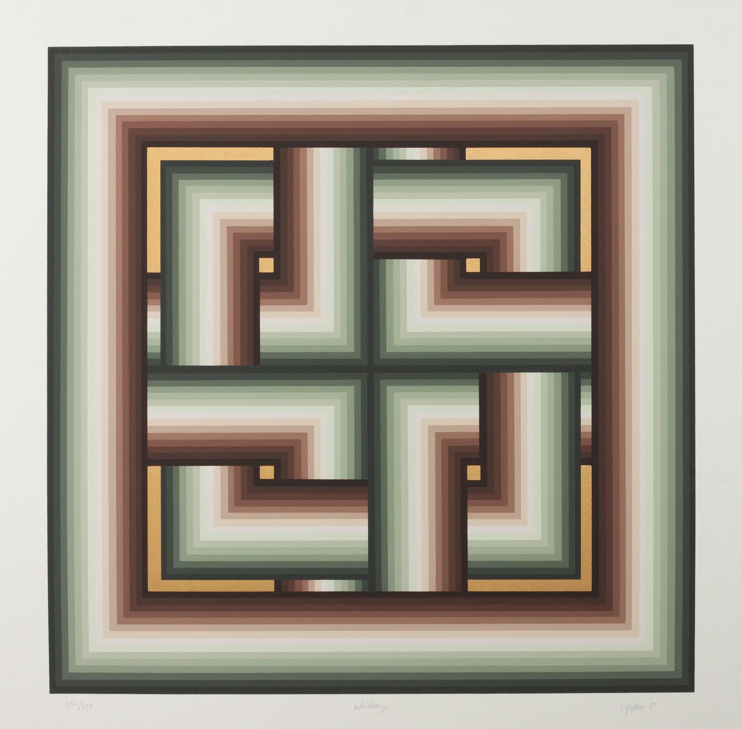 A pair of prints ( Interchange; Pointed Encounter )