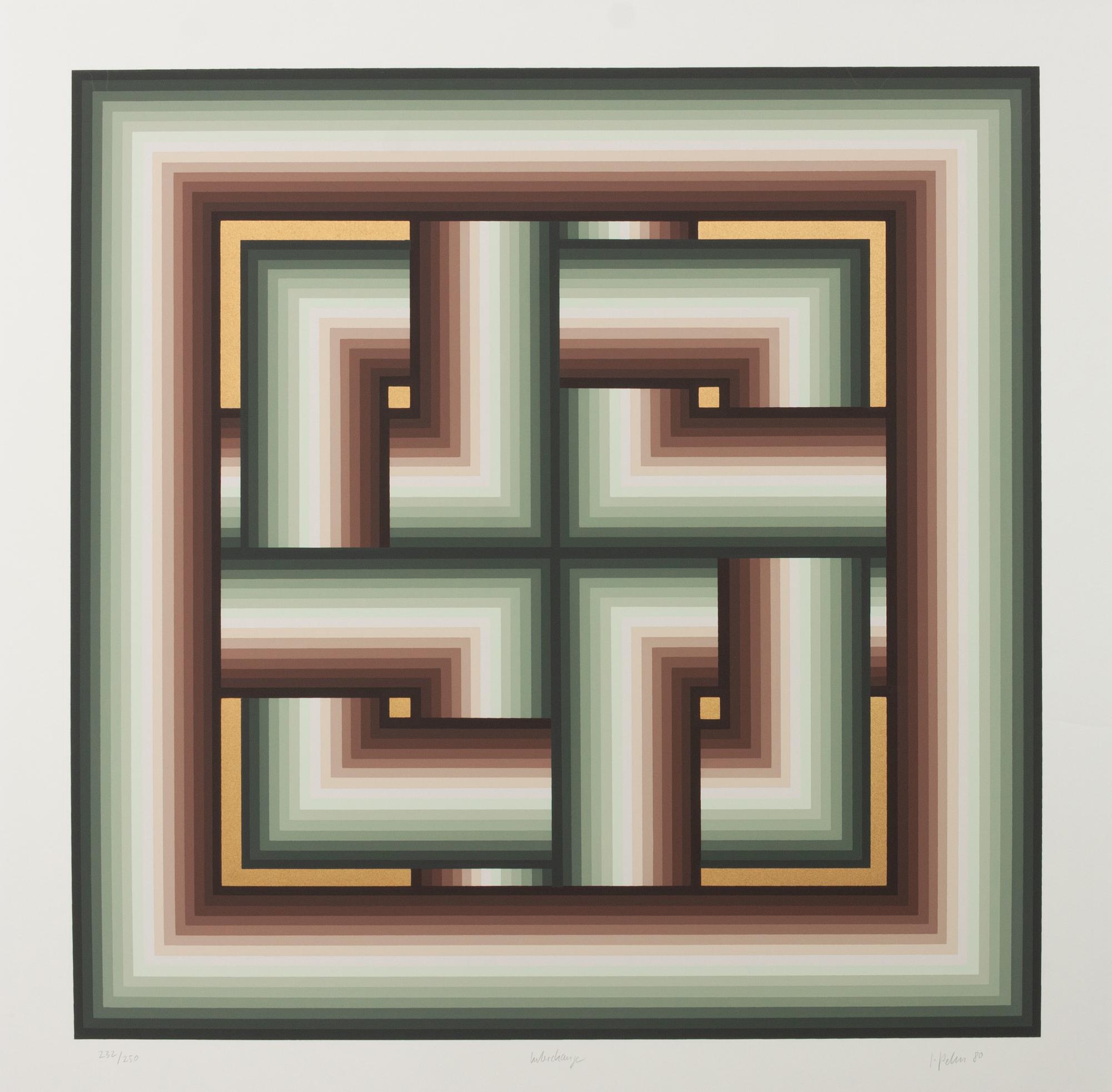 A pair of prints ( Interchange; Pointed Encounter )