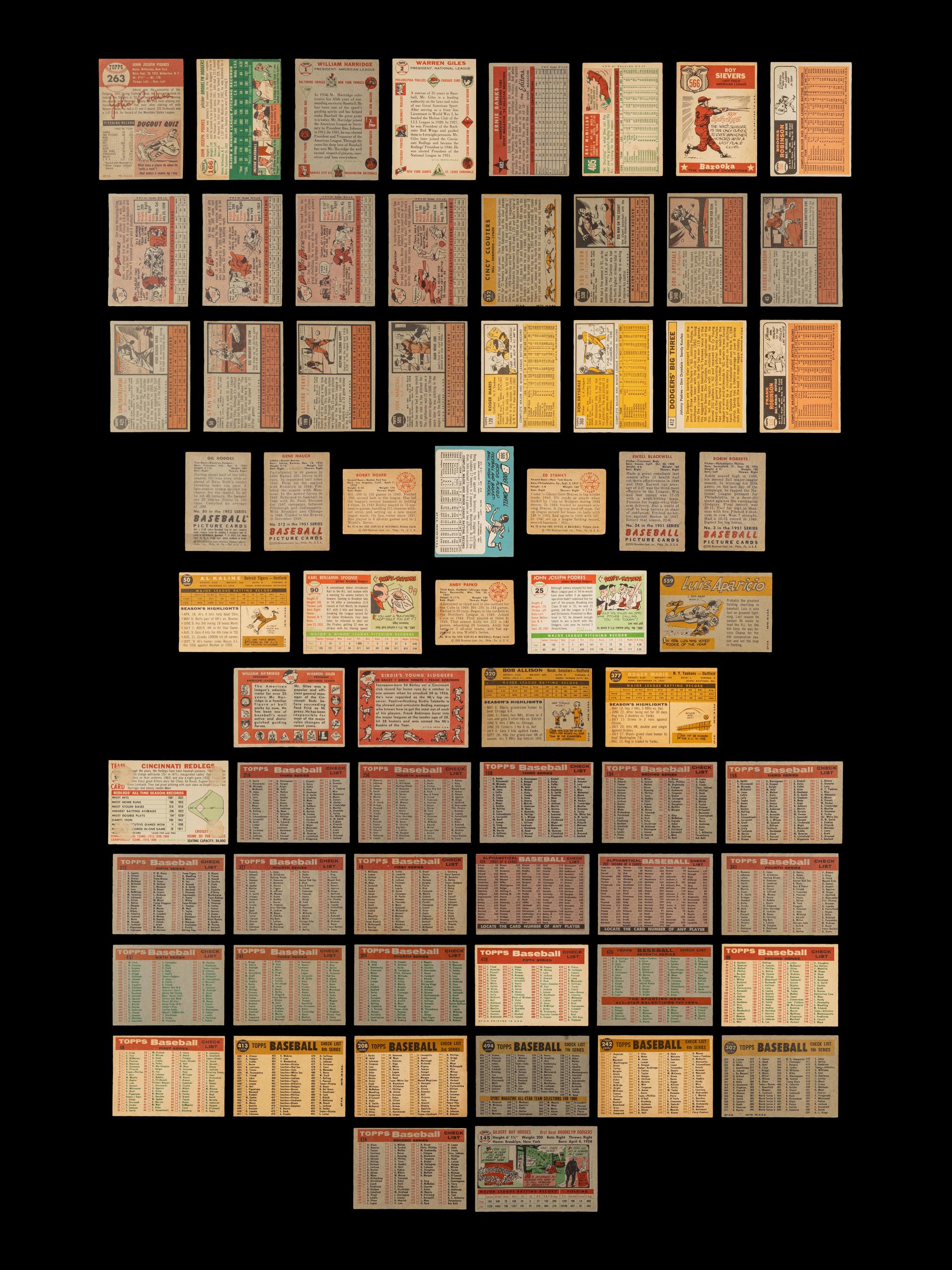A Group of Over 60 Assorted 1950s-60s Baseball Cards Including Multiple Hall of Famers and Notables,