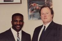 A Rare 1990 Evander Holyfield Team Issued Gold and Diamond Heavyweight Boxing Championship Ring Presented by Holyfield to Longtime Associate