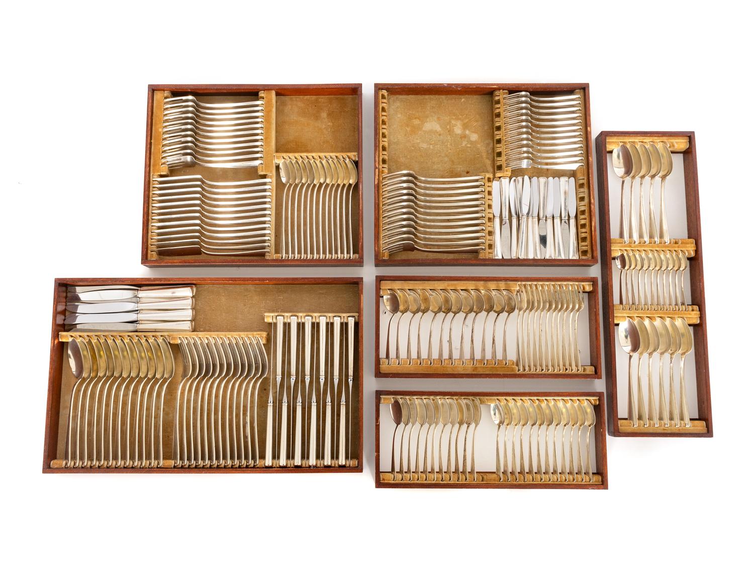 A German Silver Flatware Service