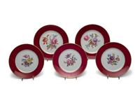 A Set of Twenty-Two French Porcelain Plates