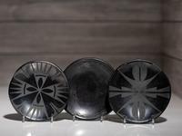 Blackware Pottery Plates 1956-1959