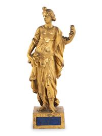 A North Italian Gilt Bronze Figure of Fortitude
