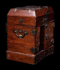 A Chinese Huali Wood Seal Chest