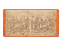 [NATIVE AMERICANS]. FLANDERS & PENELON, photographers. A group of 2 stereoviews of Native American subjects taken at Verde and San Carlos Reservations. Arizona: [Spring-Summer 1874].