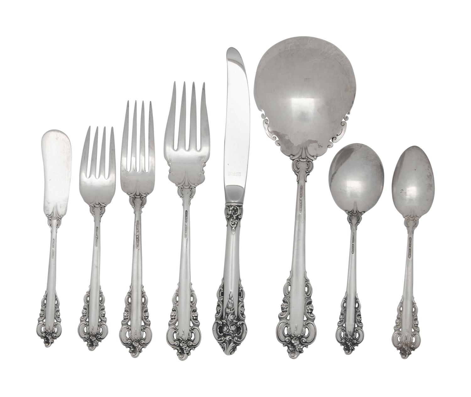 An American Silver Flatware Service