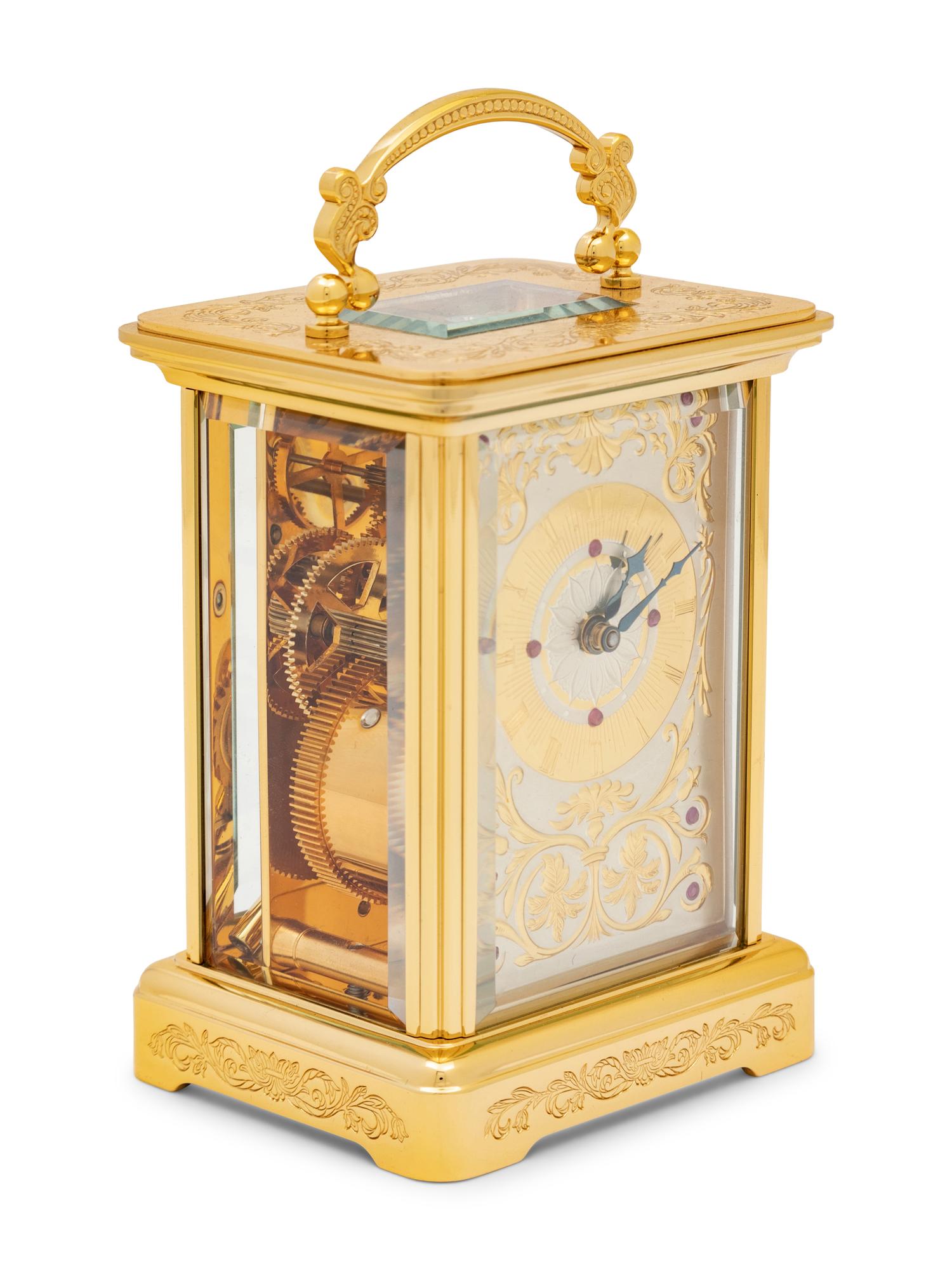 An Igor Carl Fabergé Carriage Clock