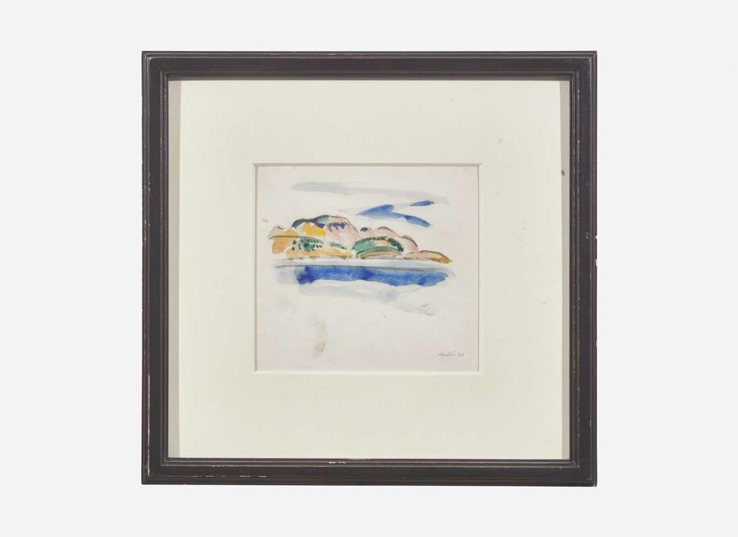 John Marin (American, 1870-1953) - Mount Desert Minute Drawing