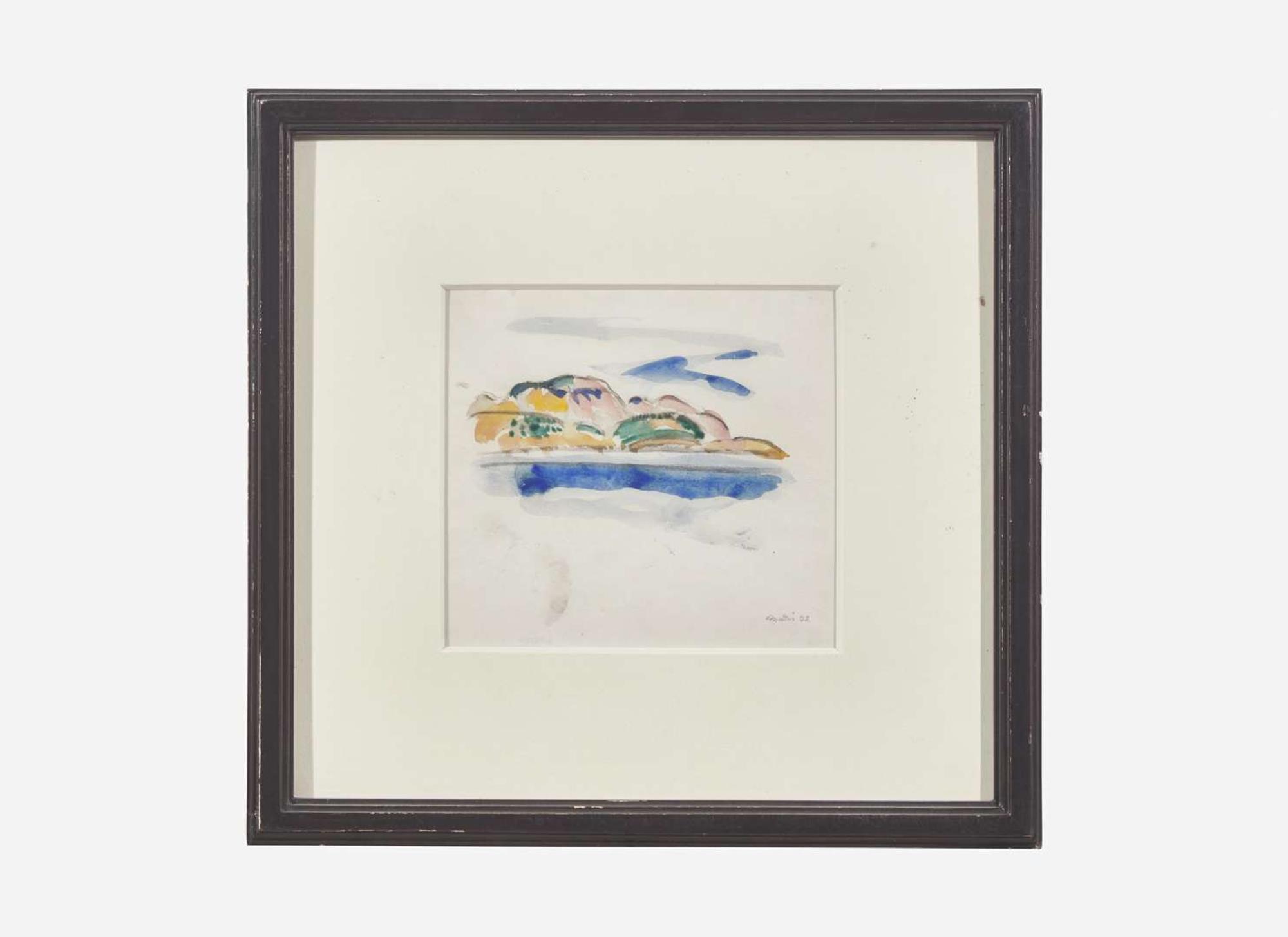 John Marin (American, 1870-1953) - Mount Desert Minute Drawing