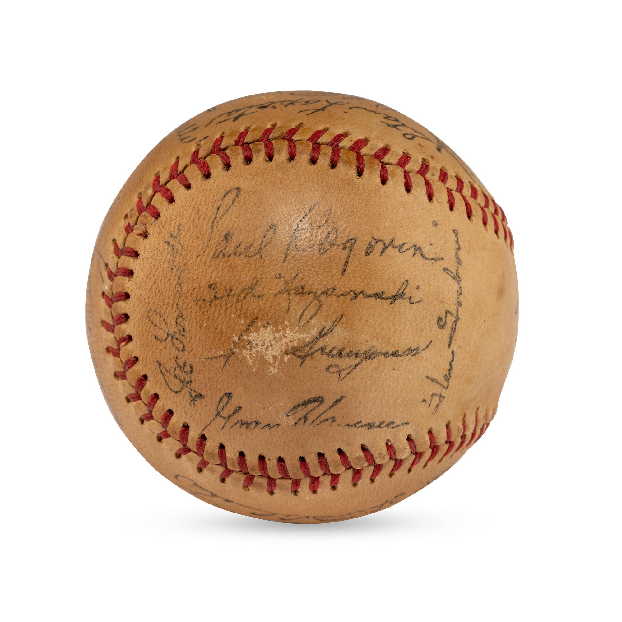 A 1955 Philadelphia Phillies Team Signed Autograph Baseball