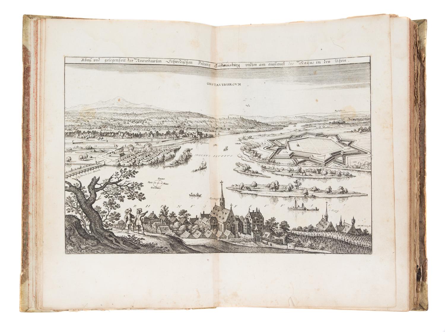 MERIAN, MATTHAEUS. Topographia Archiepiscopatum Moguntinensis... Frankfurt, 1646 [but 1675] bound w/two others.