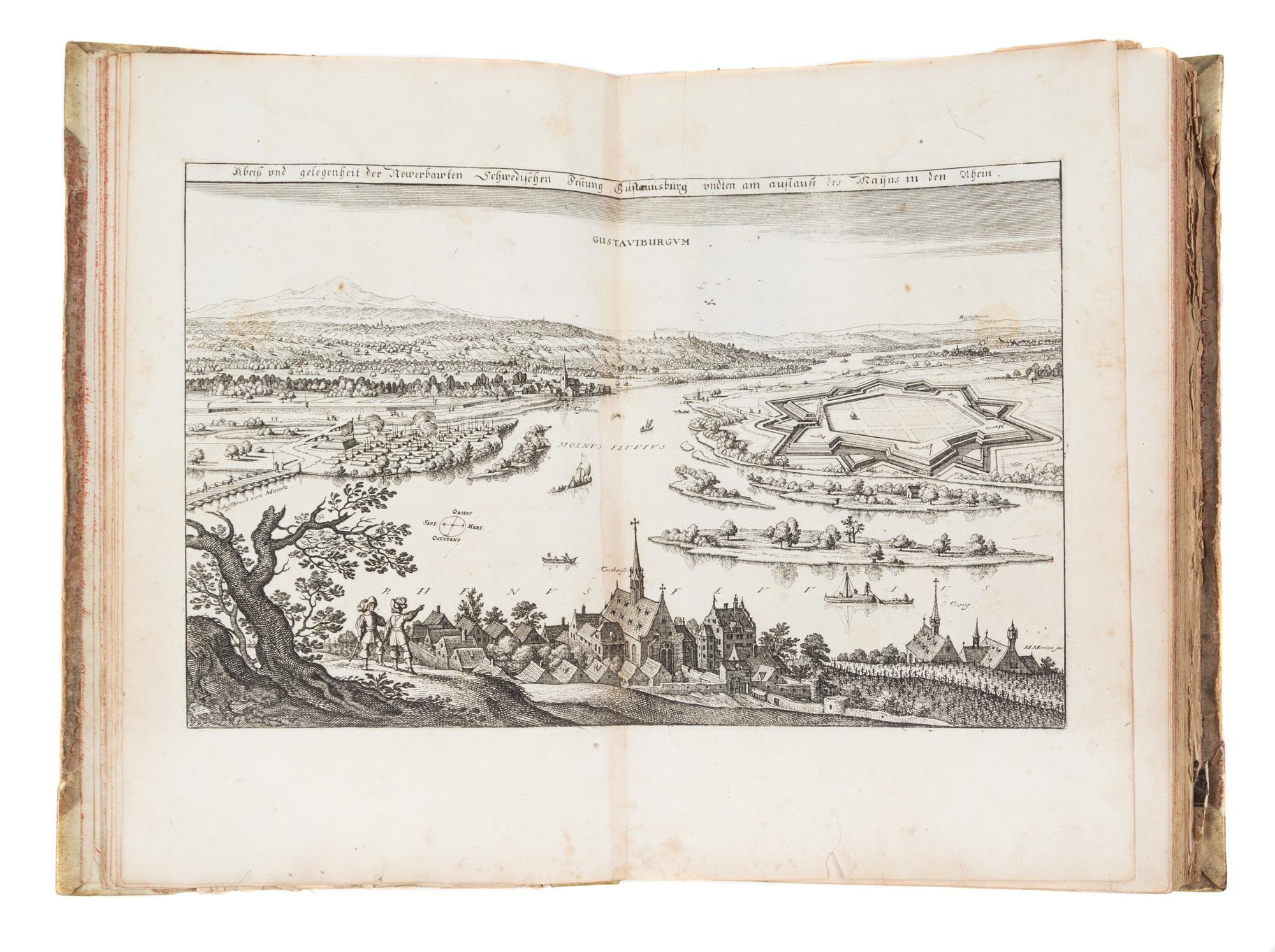 MERIAN, MATTHAEUS. Topographia Archiepiscopatum Moguntinensis... Frankfurt, 1646 [but 1675] bound w/two others.