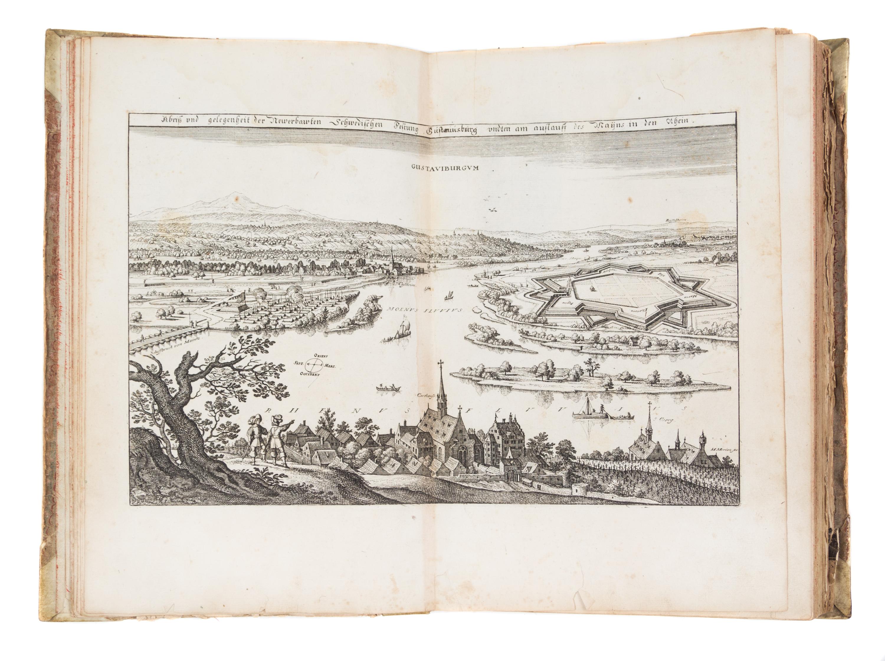 MERIAN, MATTHAEUS. Topographia Archiepiscopatum Moguntinensis... Frankfurt, 1646 [but 1675] bound w/two others.