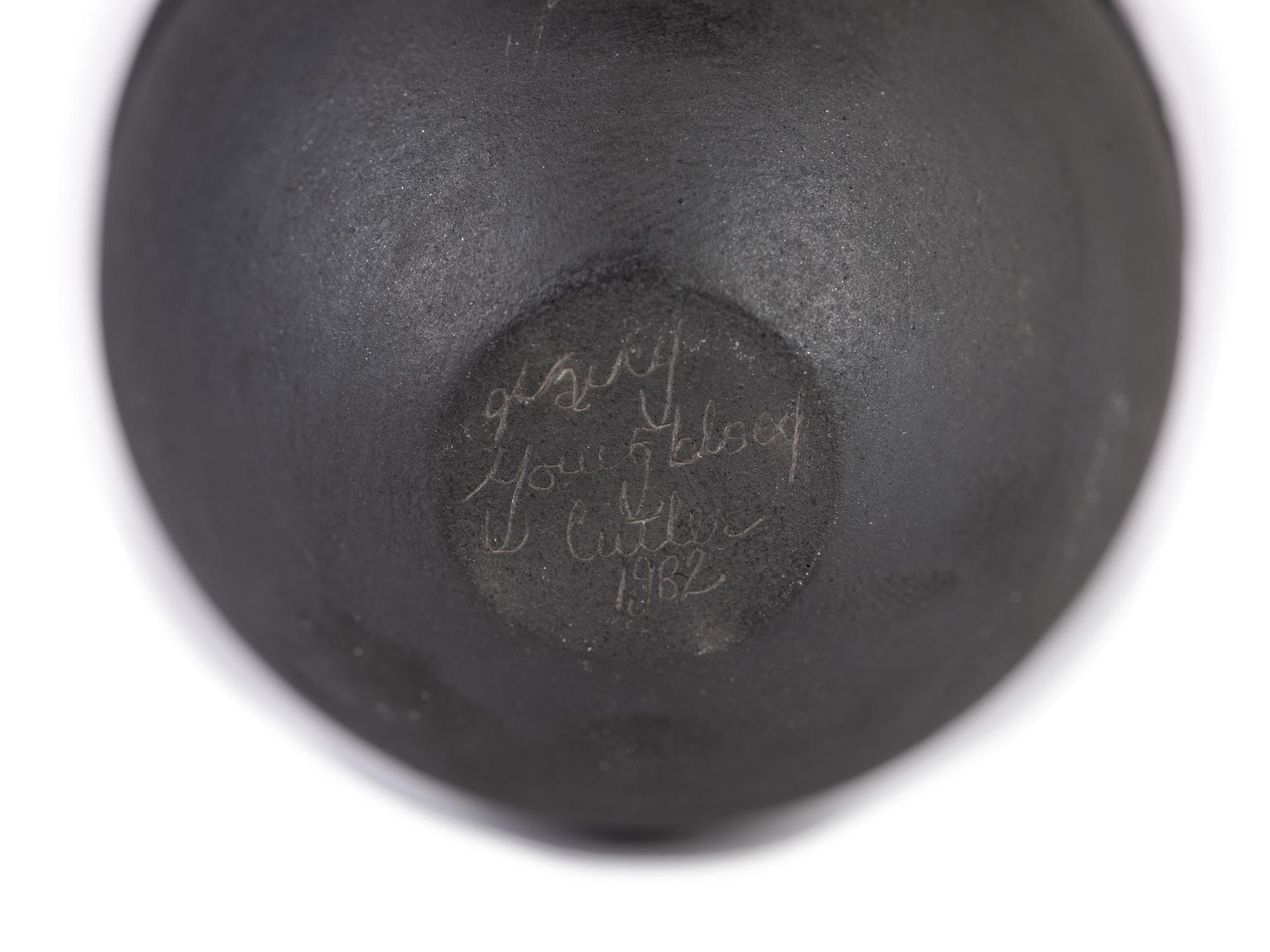 Miniature Carved Blackware Pottery
