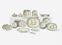 An Early Mason's Polychrome Decorated Ironstone Dinner Service