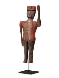 A Carved and Painted Wood Whirligig