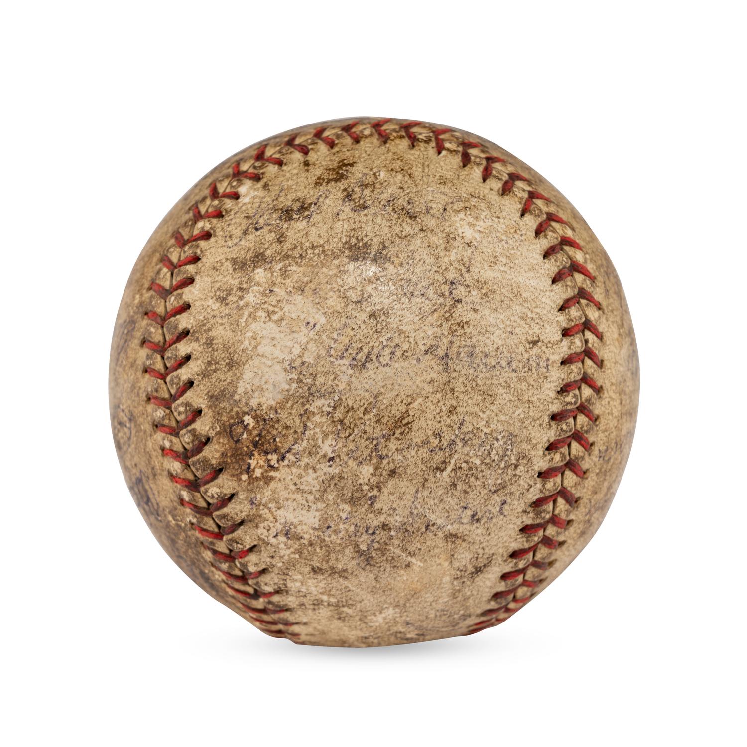 A 1934 Cincinnati Reds Team Signed Autograph Baseball Featuring Chick Hafey (PSA Letter of Authenticity),
