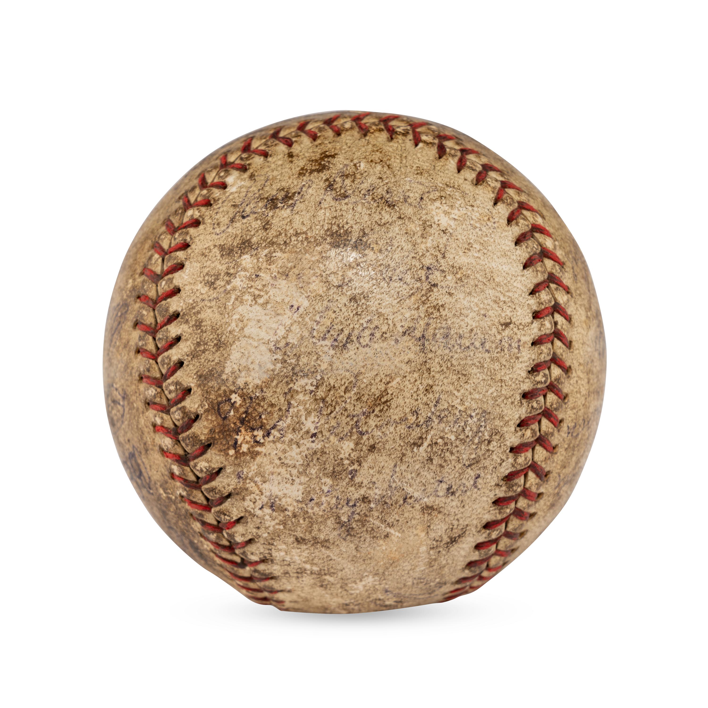 A 1934 Cincinnati Reds Team Signed Autograph Baseball Featuring Chick Hafey (PSA Letter of Authenticity),
