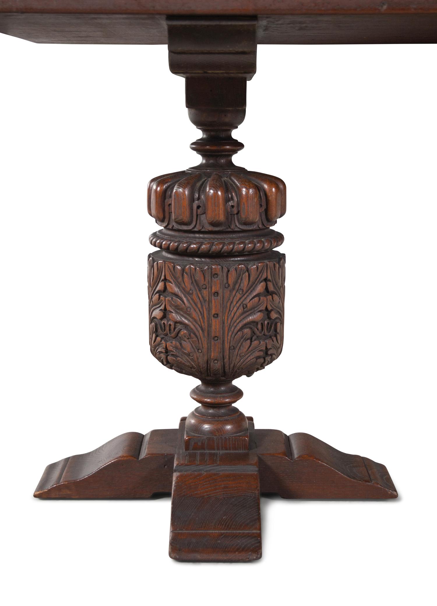 A Jacobean Style Carved Oak Console Table