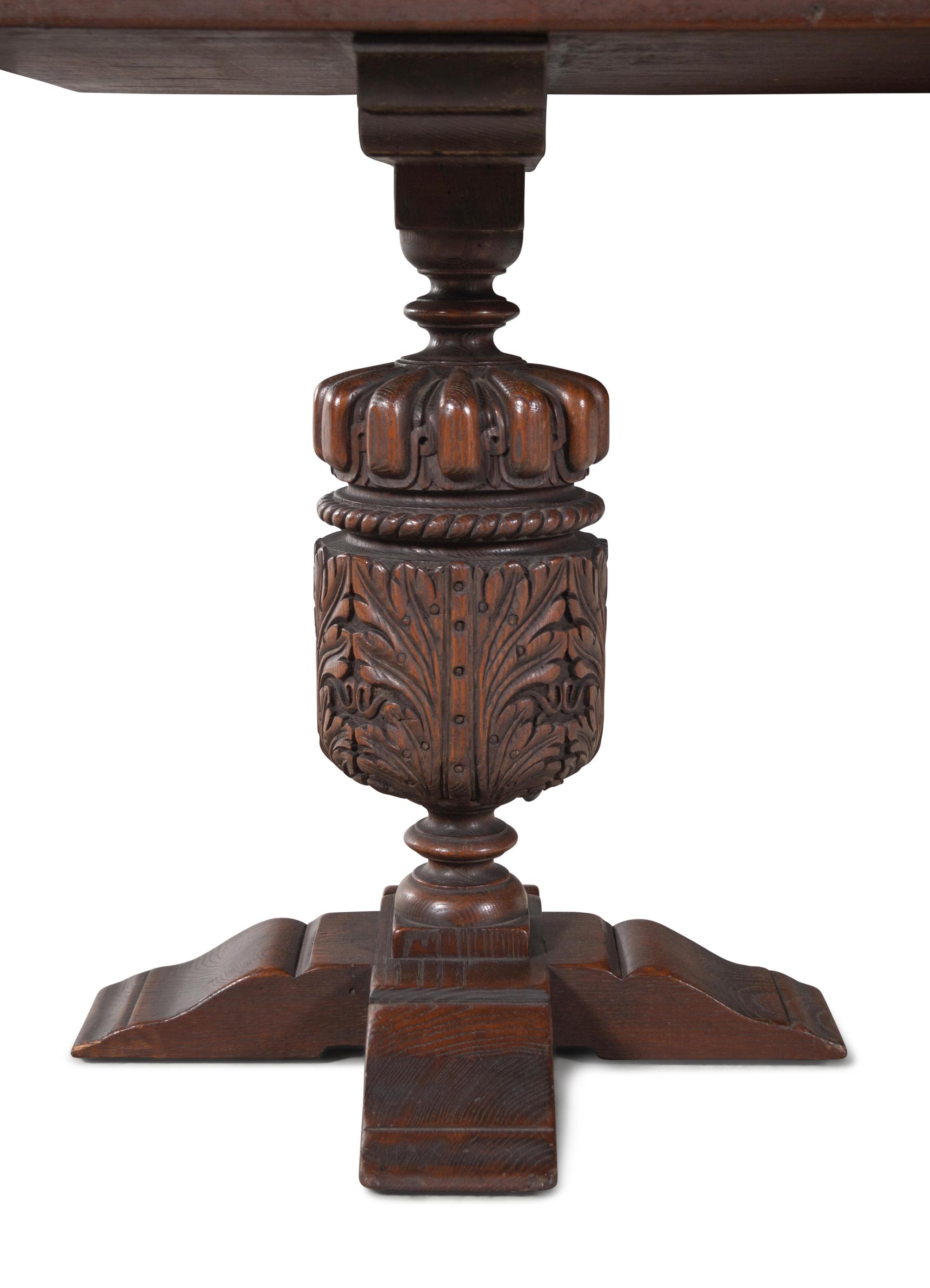 A Jacobean Style Carved Oak Console Table