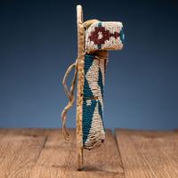 Apache Beaded Toy Doll Cradle, with Doll