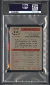 A Group of 1956 Topps Chicago Bears PSA Graded Football Cards,