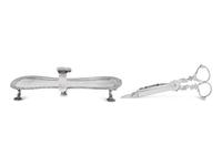 A George II Silver Wick Shears and Tray