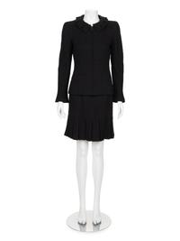 Chanel Tweed Pleated Skirt Ensemble, Fall 1997