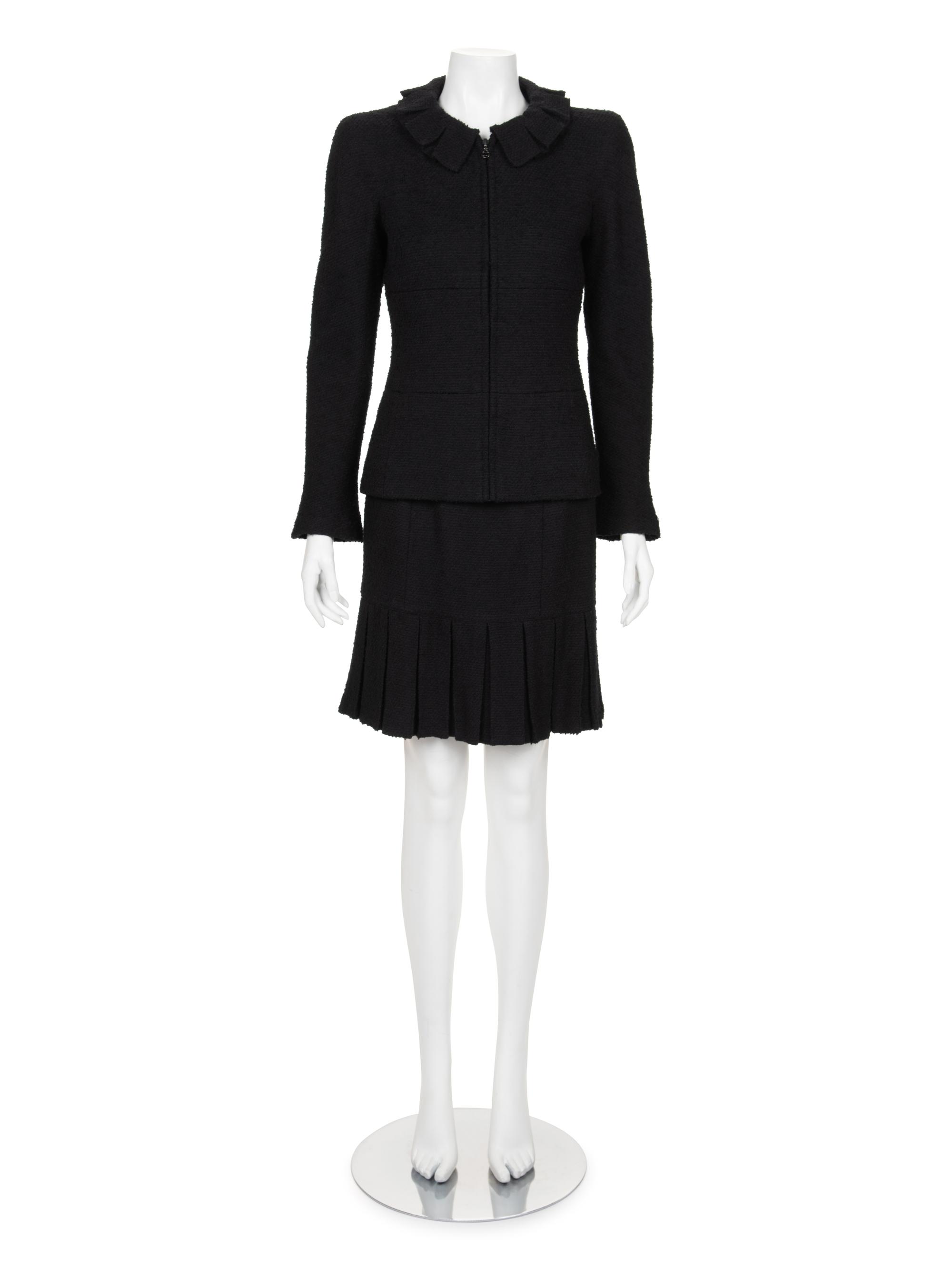 Chanel Tweed Pleated Skirt Ensemble, Fall 1997