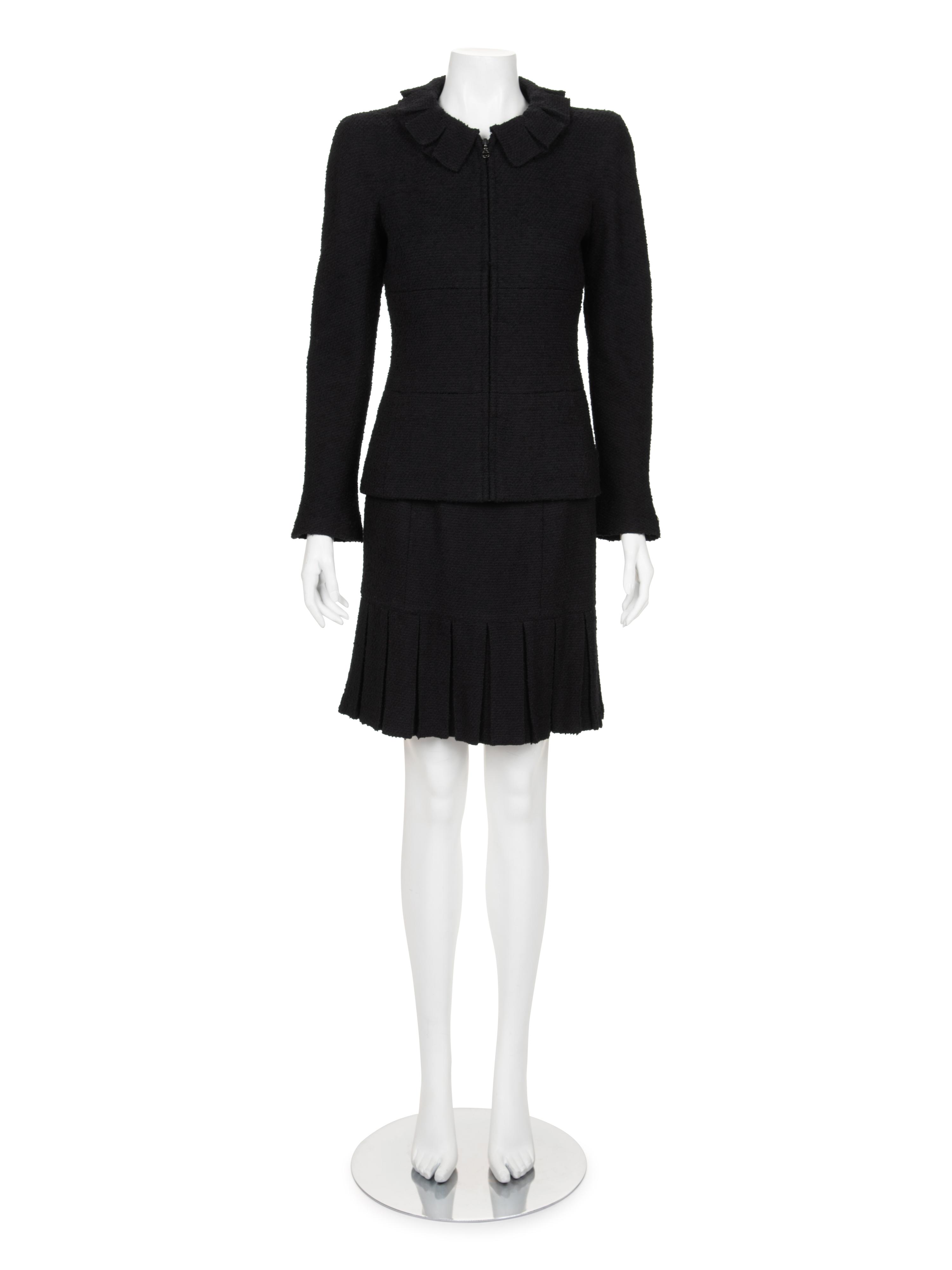 Chanel Tweed Pleated Skirt Ensemble, Fall 1997