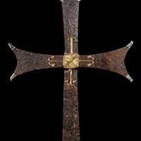 A Byzantine Iron and Gilt-Bronze Processional Cross