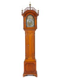 A Federal Walnut Tall Case Clock